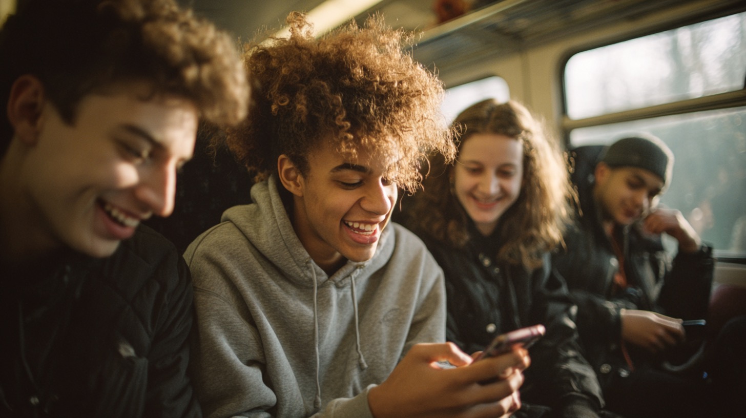 People enjoying social gaming together